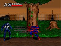 une photo d'Ã©cran de Spider-Man and Venom - Maximum Carnage sur Nintendo Super Nes